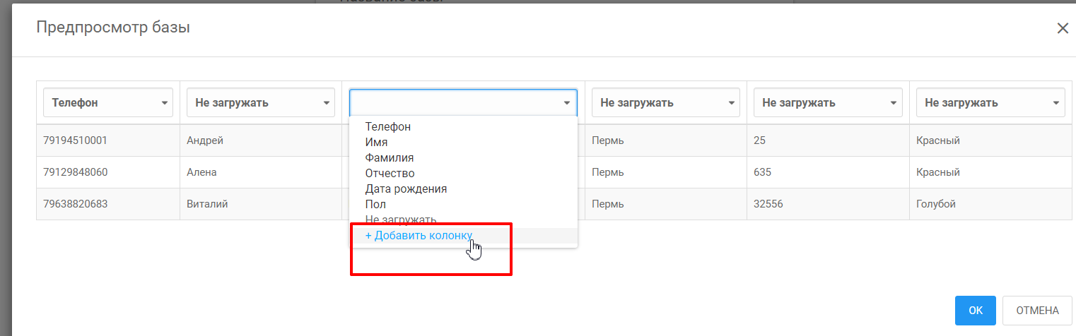 Дополнительные поля для P1sms