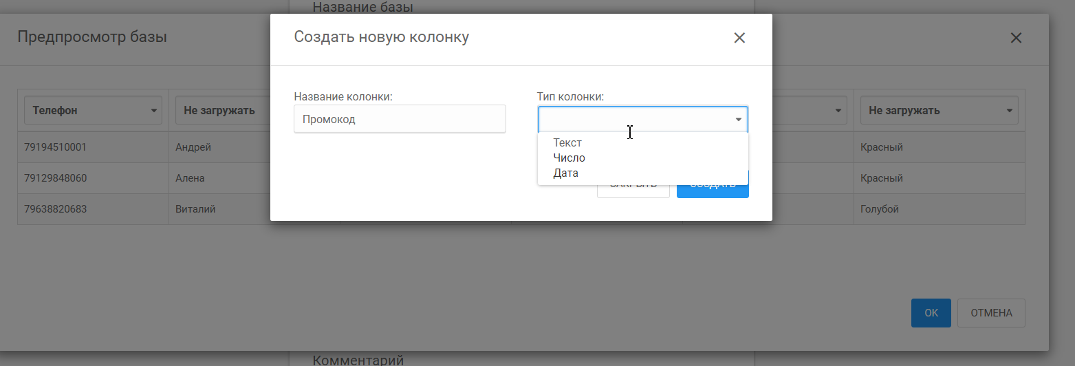 Дополнительные поля для P1sms